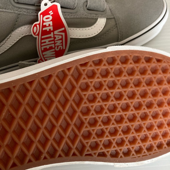 Vans Old Skool Sneakers Velcro closure shoes gray suede upper sneakers shoes - Picture 4 of 5